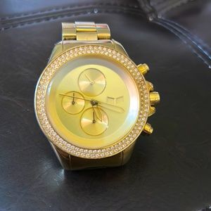 Vestal Swarovski Gold Colored Watch